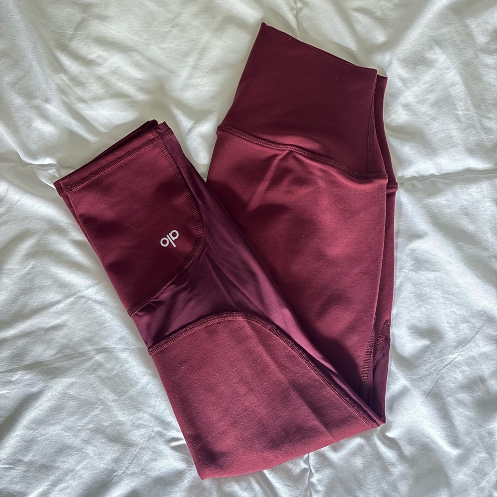 ALO Yoga Deep Red Leggings